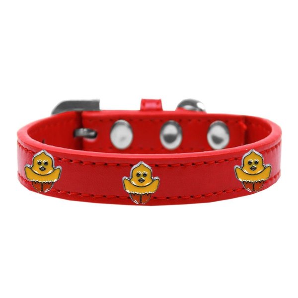Mirage Pet Products Chickadee Widget Dog CollarRed Size 10 631-32 RD10